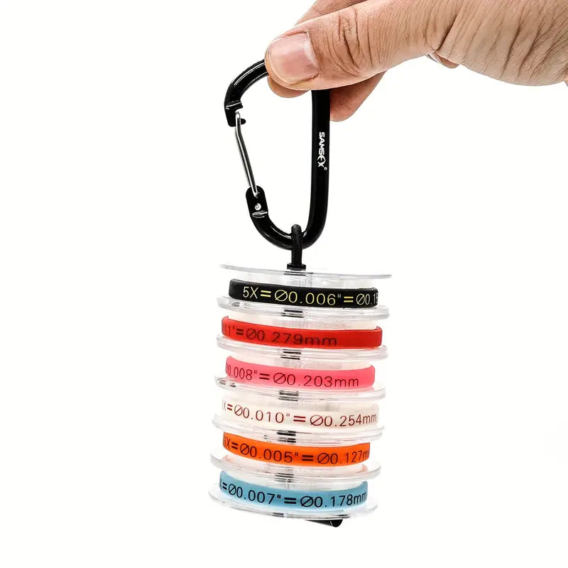 Fishing Tippet Holders With Carabiner Clip