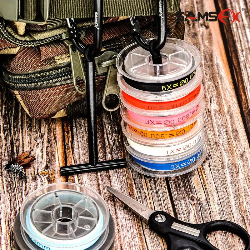 Fishing Tippet Holders With Carabiner Clip