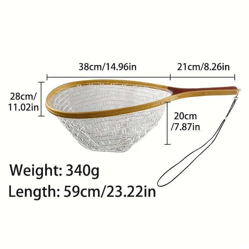 Bamboo Handle Trout Fly Fishing Net