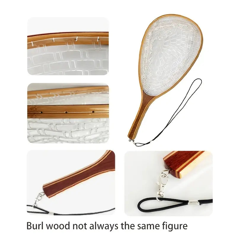 Bamboo Handle Trout Fly Fishing Net