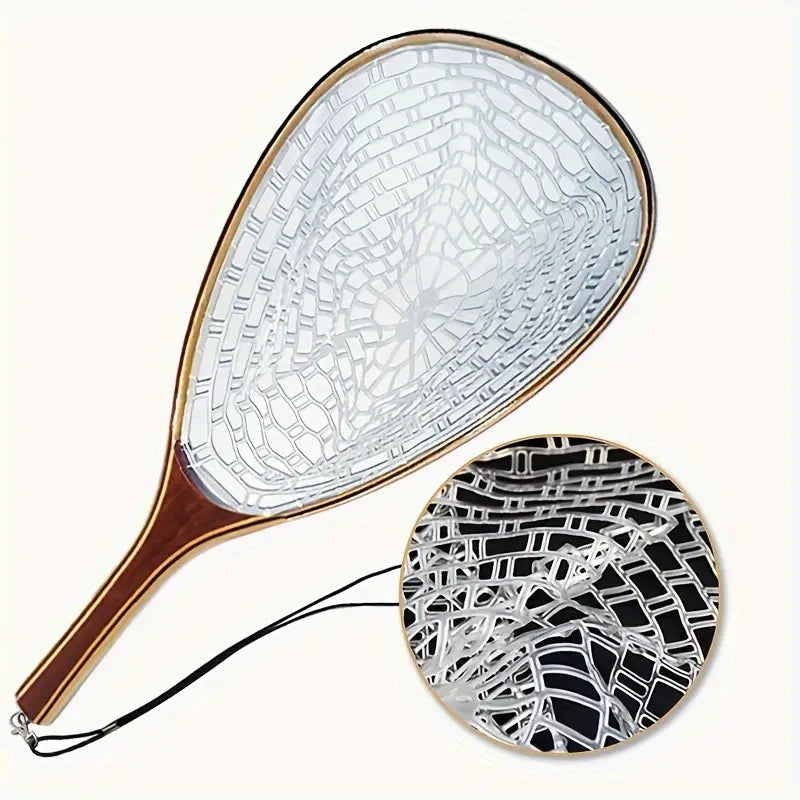 Bamboo Handle Trout Fly Fishing Net