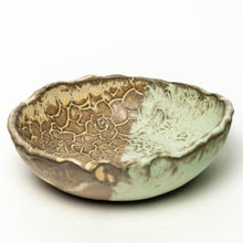 Load image into Gallery viewer, Green Succulent Patterned Ceramic Bowl Handmade
