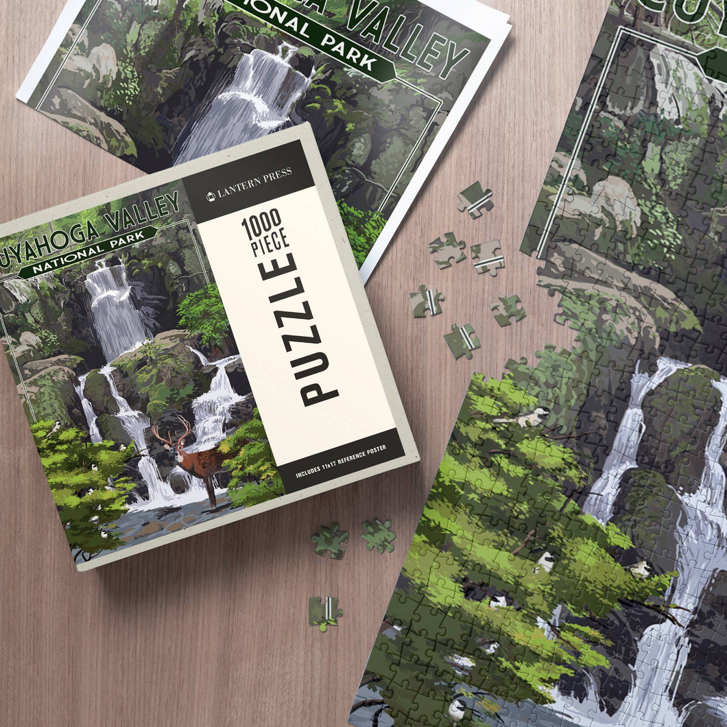 1000 PIECE PUZZLE Cuyahoga Valley National Park Deer Falls