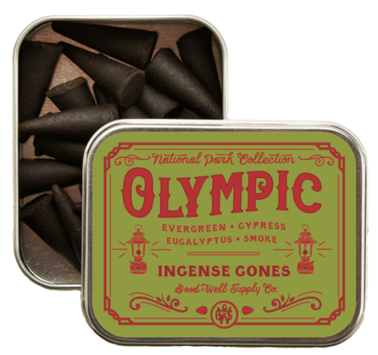 Olympic Incense - Evergreen, Cypress, Eucalyptus & Smoke