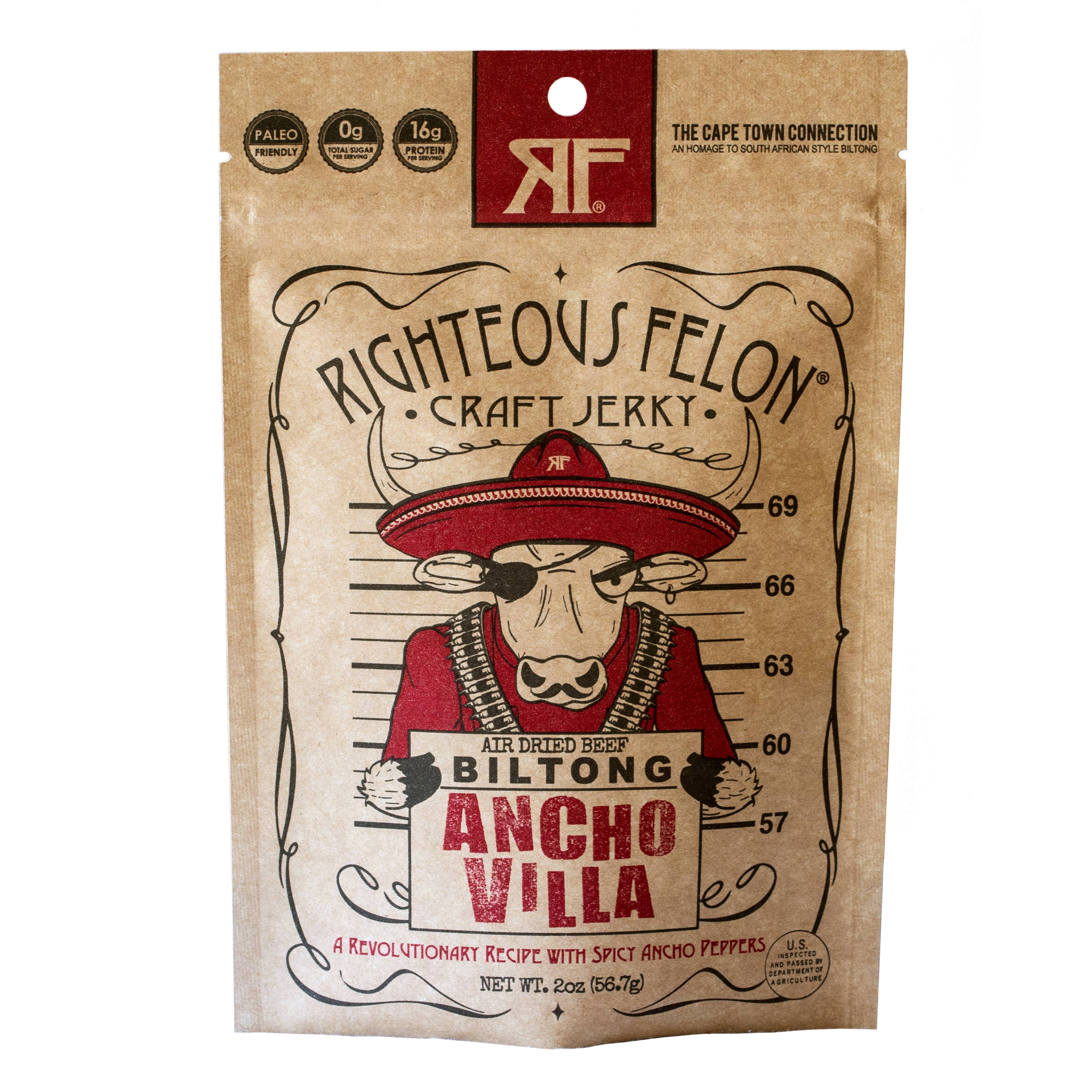 Ancho Villa Biltong 2oz