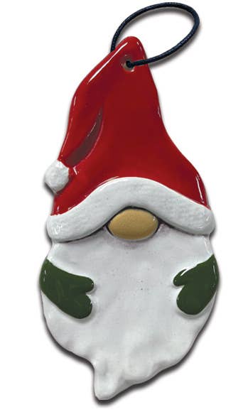 Santa Gnome Head Ornament: 3