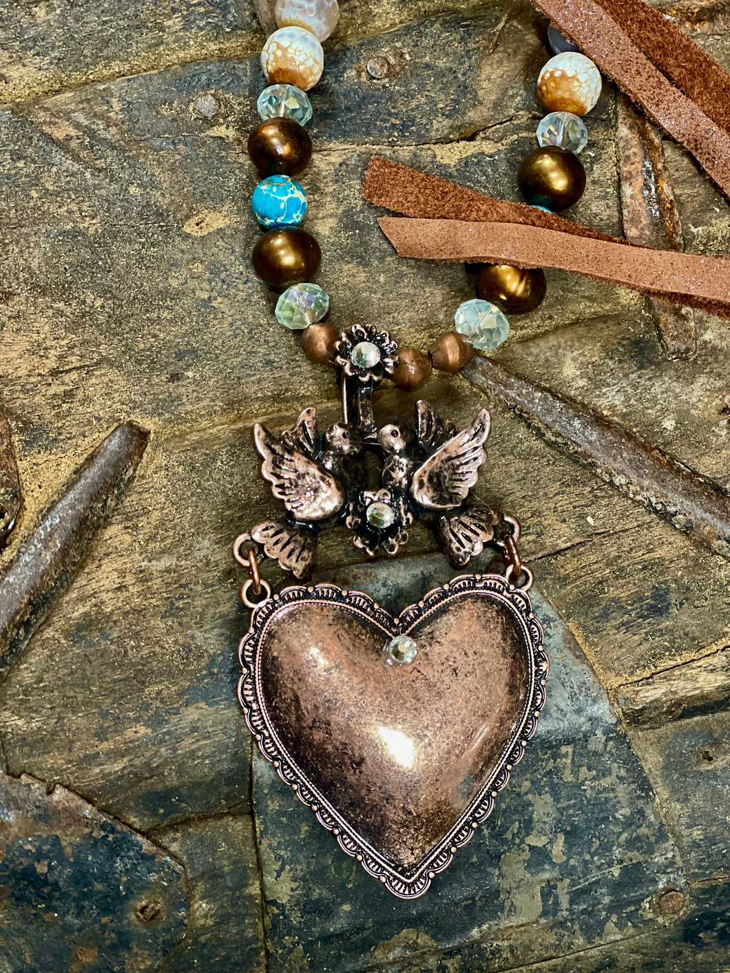 Milagro Heart Copper Necklace