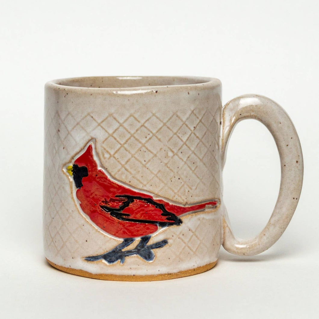Cardinal Design Handmade, in Ohio, Ceramic White 10oz