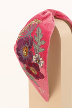 Load image into Gallery viewer, Embroidered Wild Woodland Headband - Bubblegum
