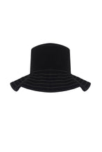 Load image into Gallery viewer, Playa Contrast Stitch Bucket Hat - Black: Black
