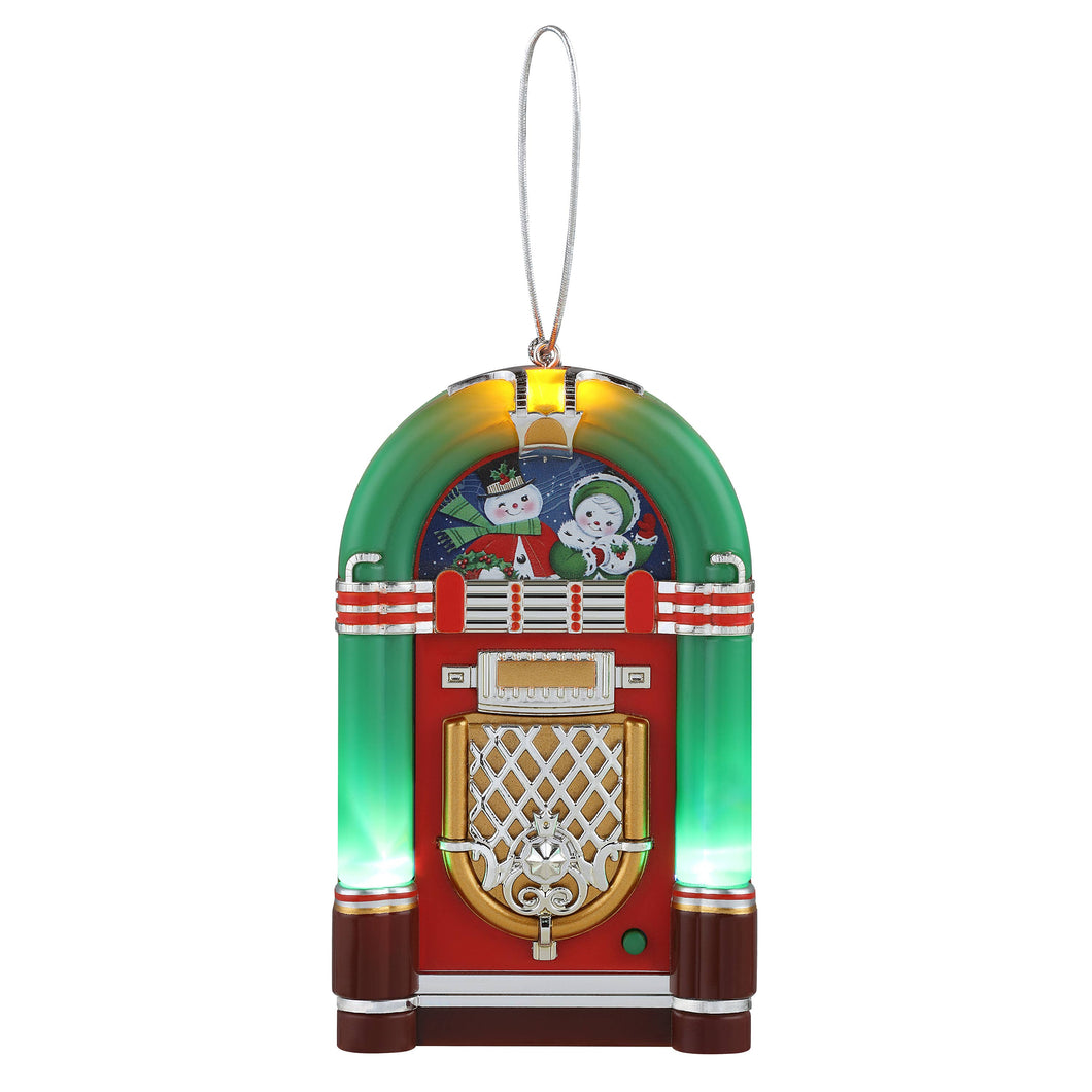 Mini Jukebox Ornament - Green