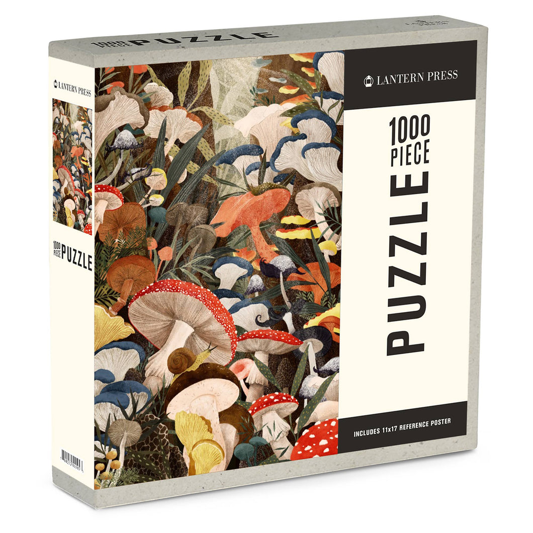 1000 PIECE PUZZLE Woodland Mushrooms Collage