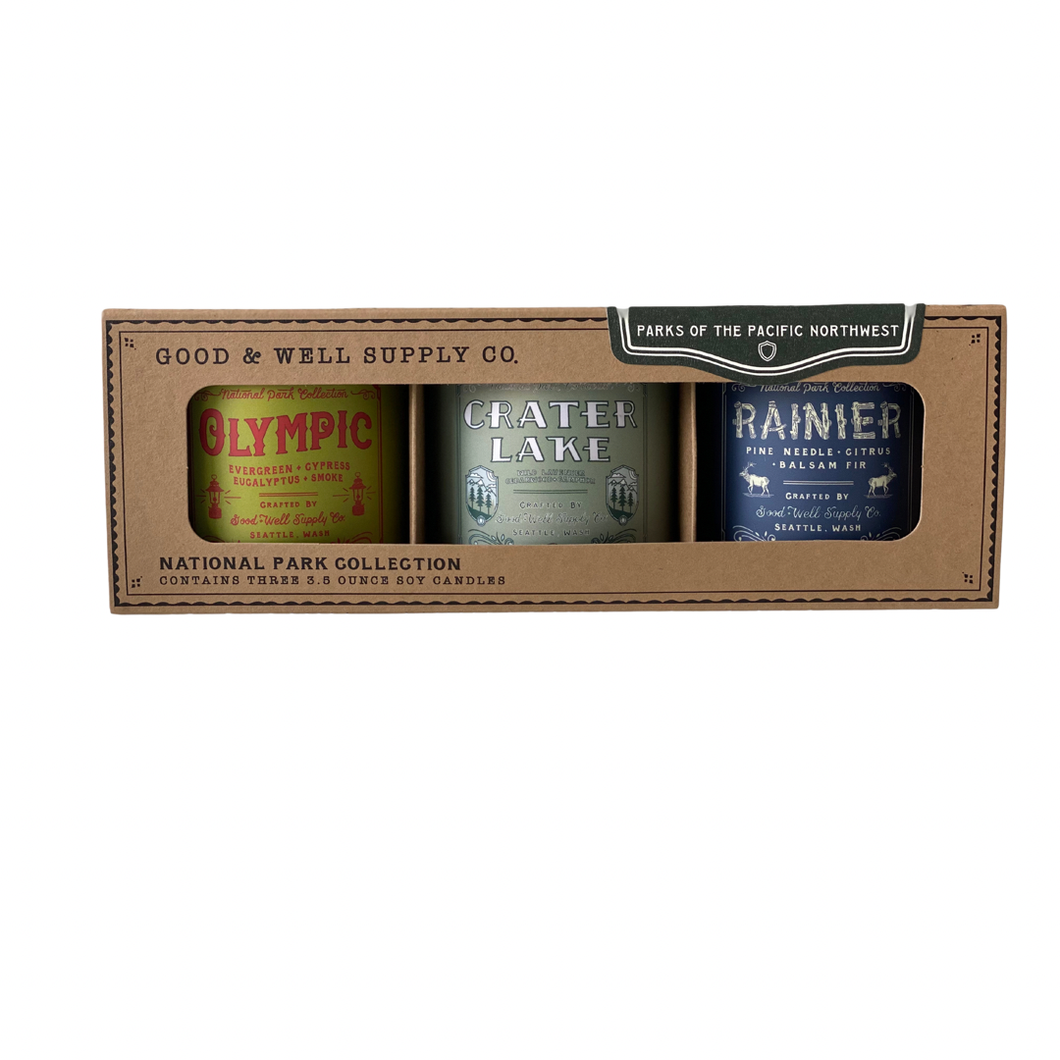 National Parks of the Pacific Northwest Mini Candle Gift Set