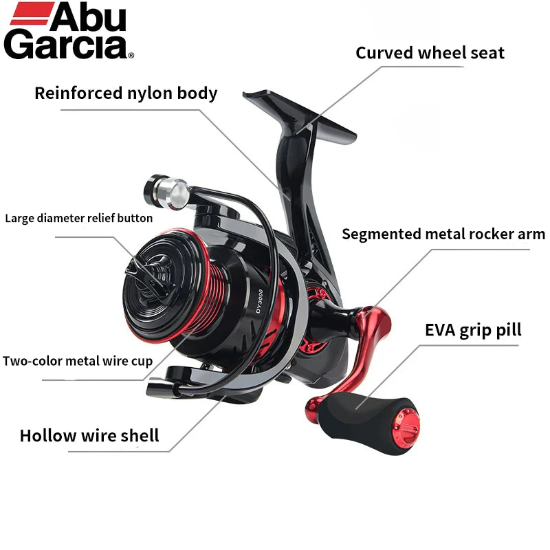 Abu Garcia Ultralight Max Drag Innovative Water Resistance Spinning Reel 18KG Max Drag Power Fishing Reel for Bass Pike Fishing