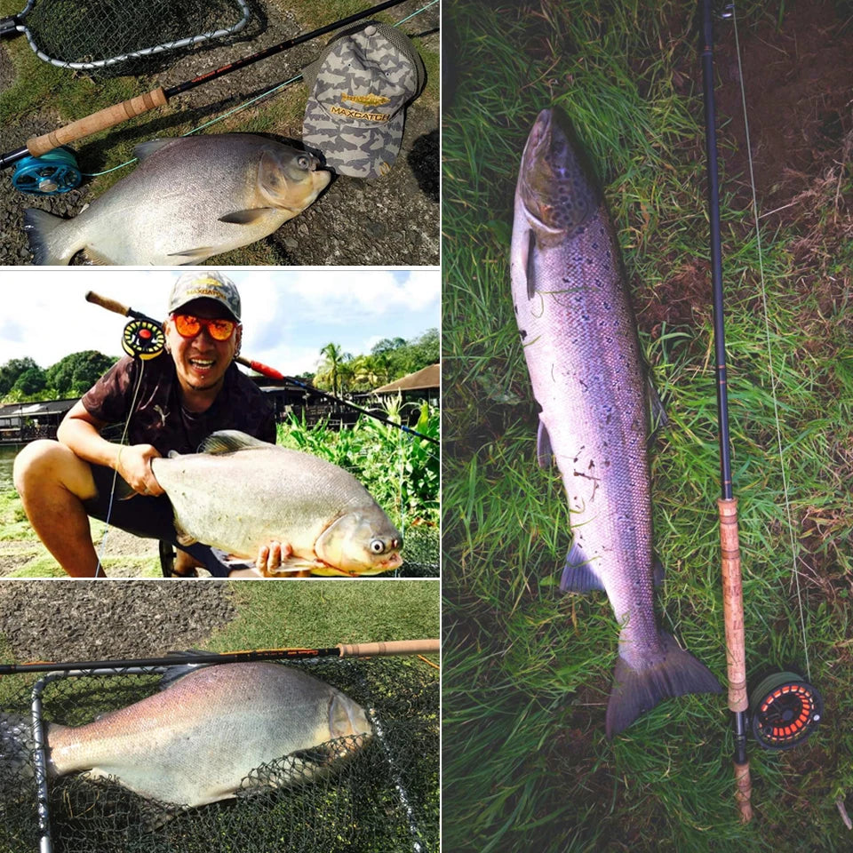 SkyTouch Spey/Switch Fly Fishing Rod - (w/Spare Tip) Carbon Fiber, With Sleeve, Tube and Spare Butt