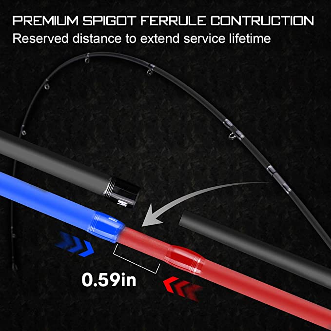 SeaKnight Brand Falcon Series Fishing Rod Spinning Casting Rod 2 Tips 2 Sections Fishing Rod MF Action