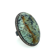 Load image into Gallery viewer, Oversized Oval Cabochon Ring: 7 / African Turq
