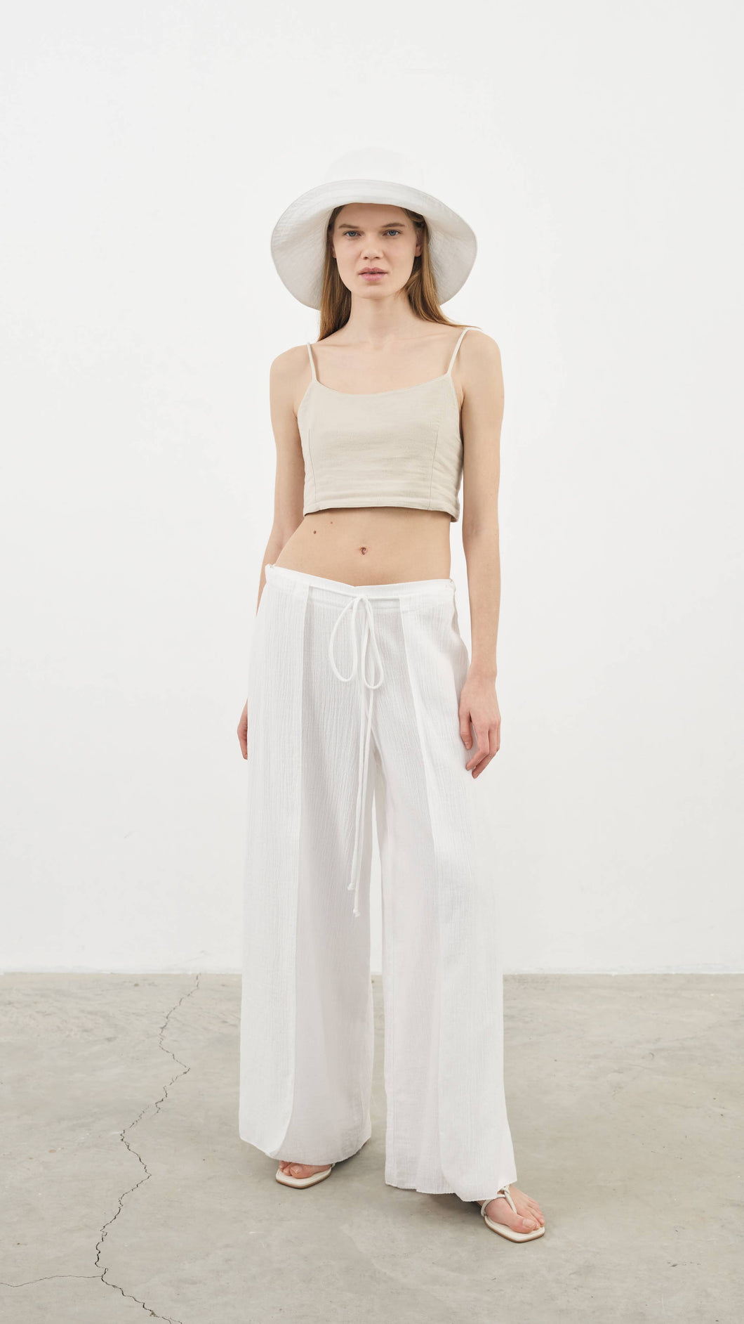 June Pants - White: Medium/Large