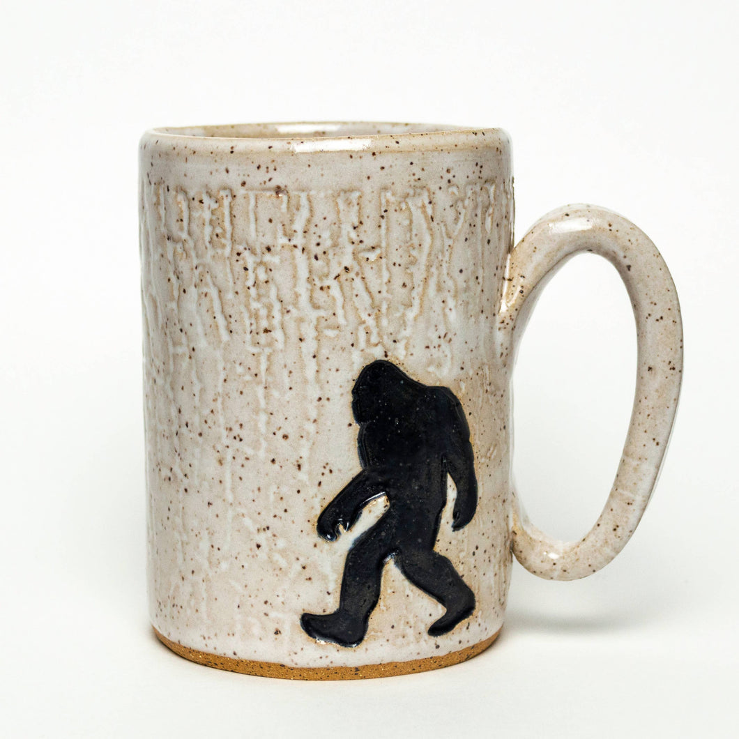 Sasquatch / Bigfoot Handmade in Ohio Ceramic White 16oz Mug
