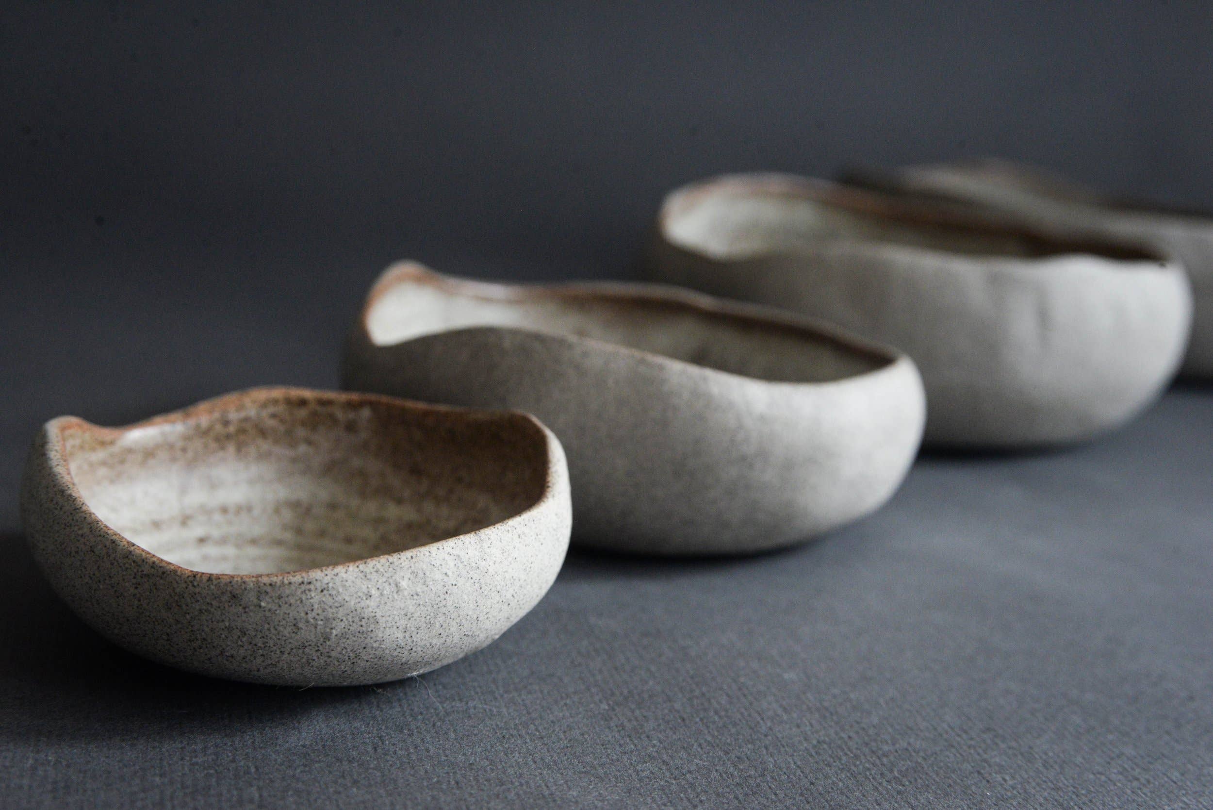 Latvia Stone - "DUNE" HANDMADE BOWL, slab-rolled 15 cm