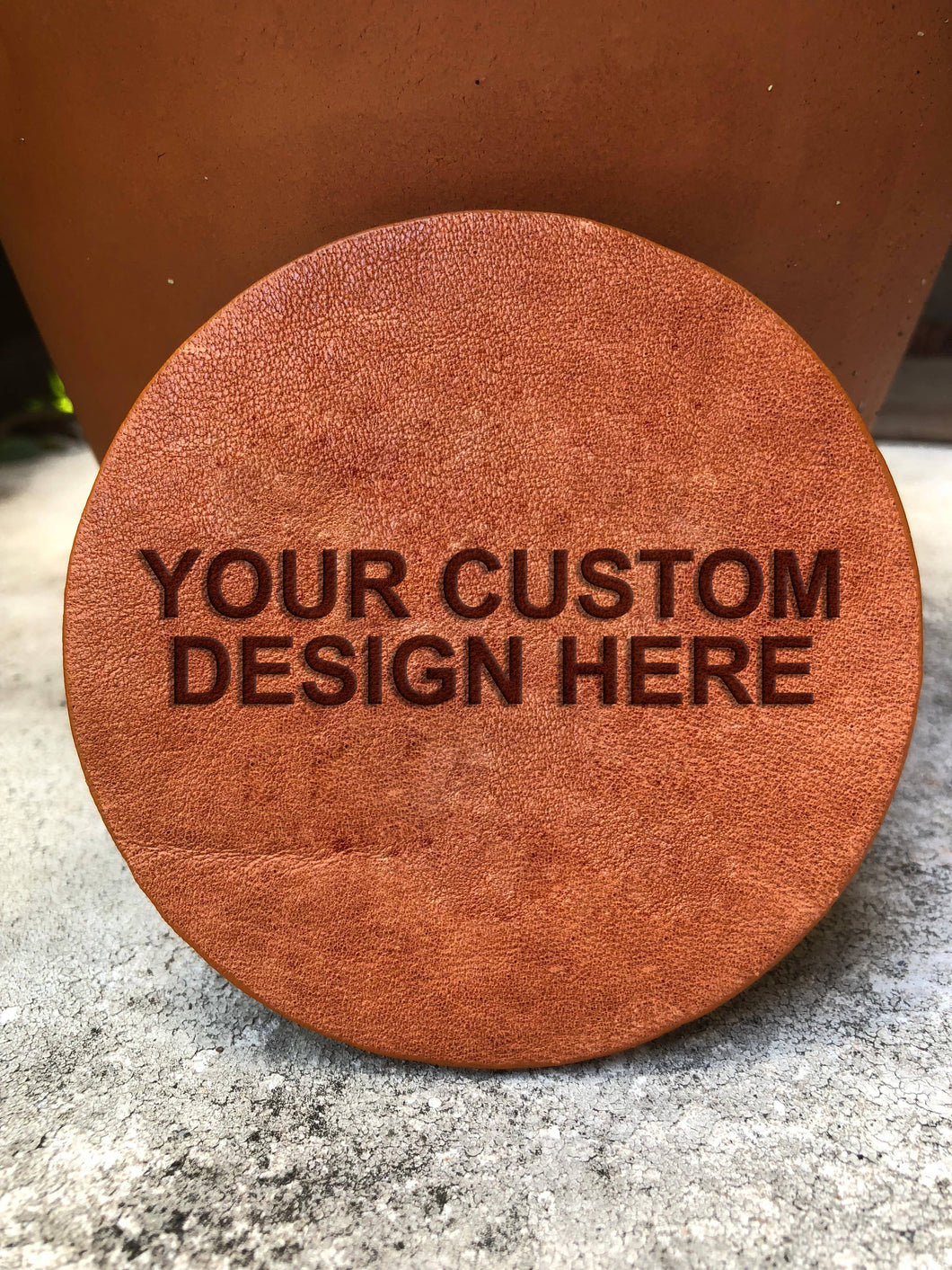 Leather Coaster - CUSTOM Your Design