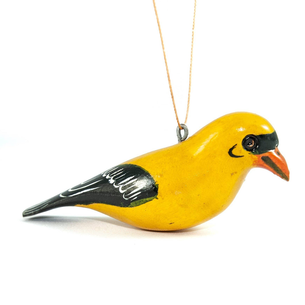 Goldfinch Wood Bird Ornament