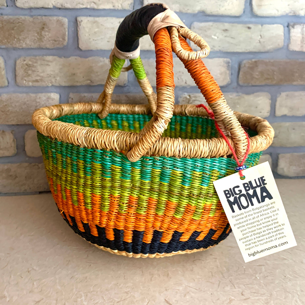 African Bolga Basket - Round Small