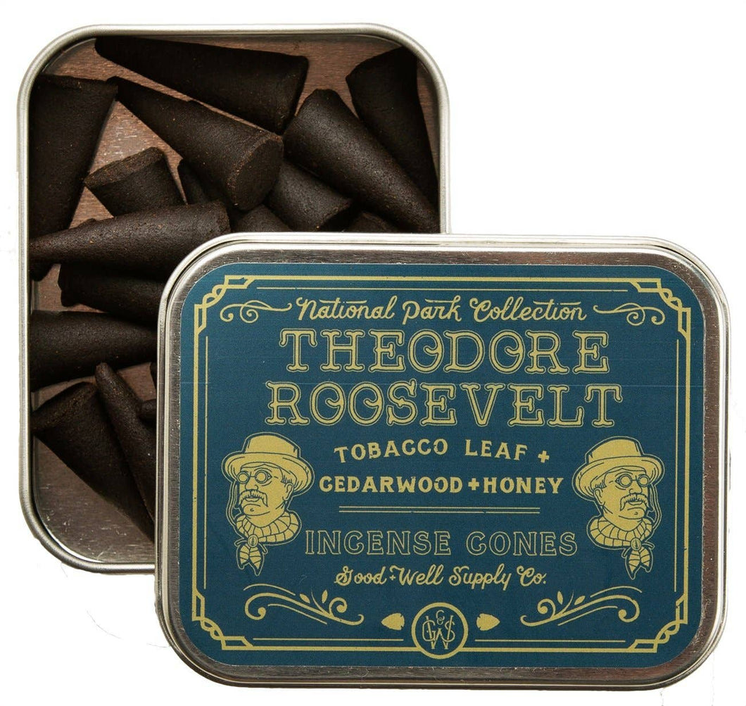 Theodore Roosevelt Incense - Tobacco Leaf, Cedar + Honey