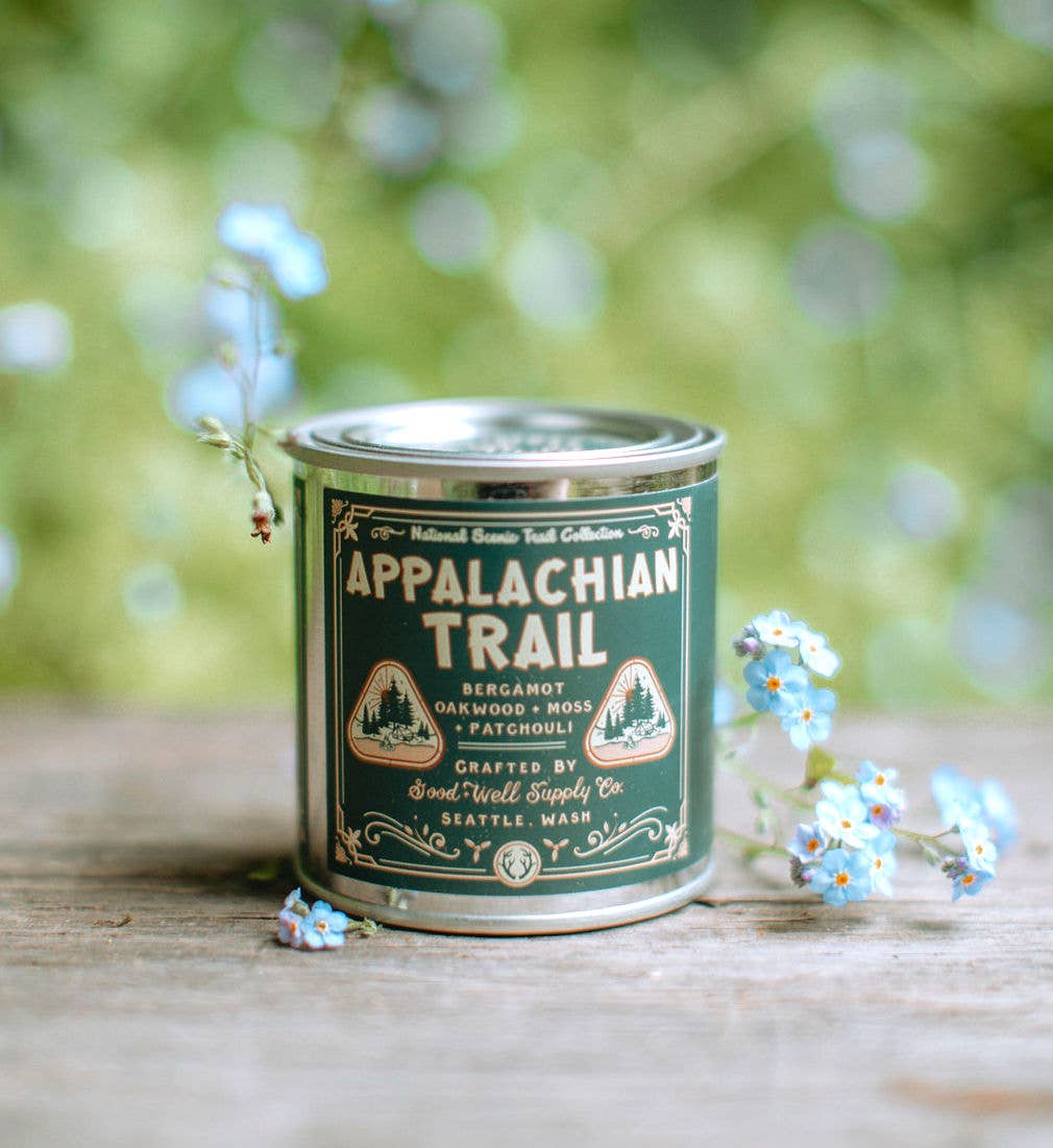 National Scenic Trails Candle - bergamot, oakwood, moss
