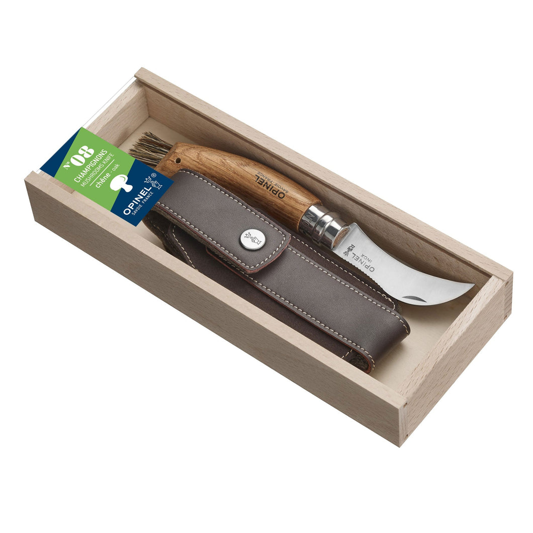 No.8 Mushroom Folding Knife Gift Box – Foraging Knife & Sheath in Pencil Box