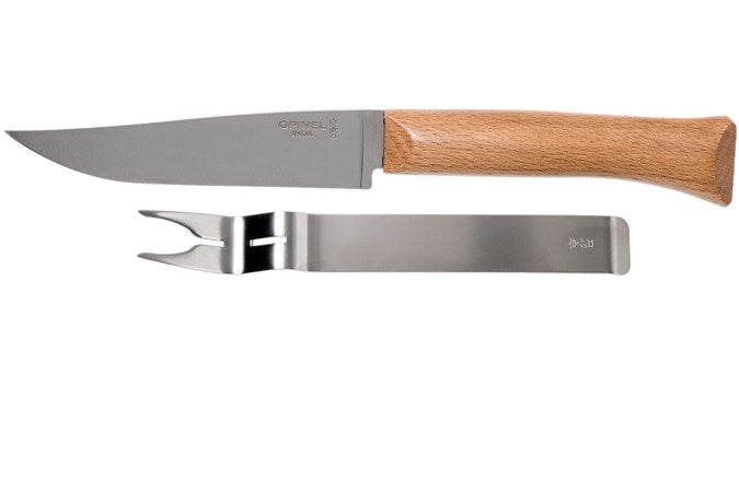 Opinel Cheese Knife & Fork Set